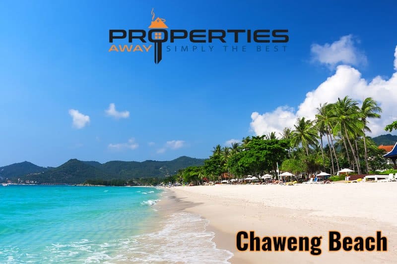Chaweng Beach on Koh Samui, the island's busiest and most central area for long-term renters
